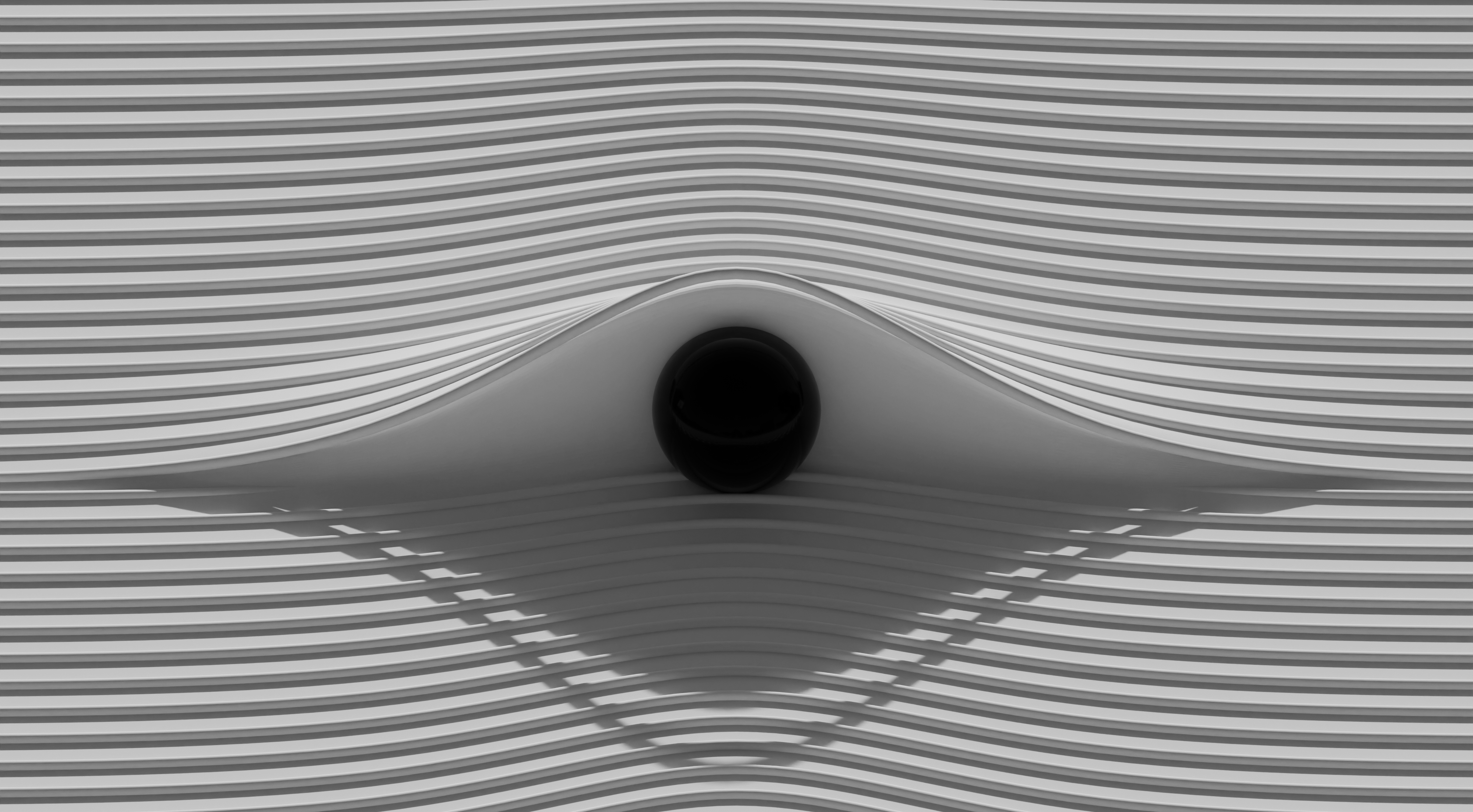 Abstract 3D wave form
